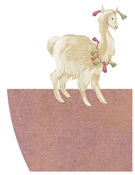 Ilustración llama San Pedro de Atacama