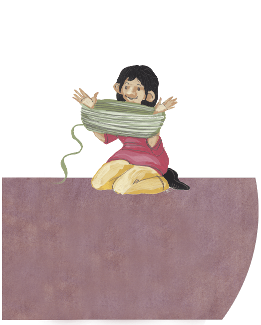 Ilustración niña Coyhaique